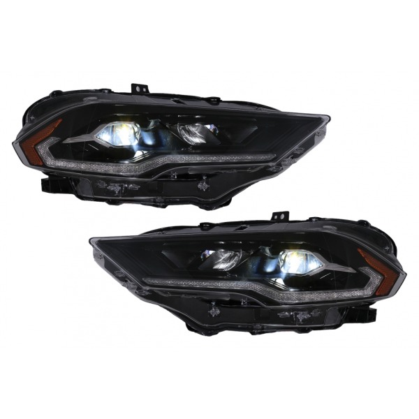 GoldCar Faros LED compatibles con Ford Mustang VI Facelift (2018-2023) Luces de giro dinámicas negras