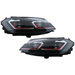 GoldCar Faros LED compatibles con VW Golf 7.5 VII (2017 en adelante) GTI Look con luces de giro dinámicas secuenciales