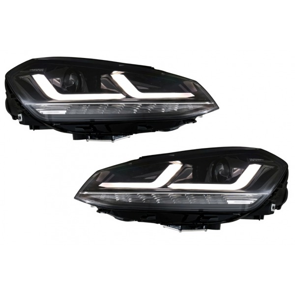 Faros delanteros LED completos de Osram LEDriving adecuados para VW Golf 7 VII (2012-2017) Actualización negra para halógenos