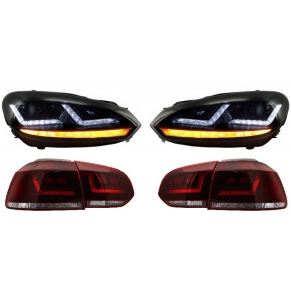 Luz trasera LED OSRAM LEDriving con faros de xenón compatibles con VW Golf 6 VI (2008-2012) Luz de giro secuencial dinámica