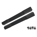 GoldCar Estribos laterales compatibles con Jeep Wrangler Rubicon JK (2007-2017) 2 puertas diseño retro