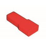 Radiovox Funda Faston H.6,3mm-Rojo RDV-PH-1026