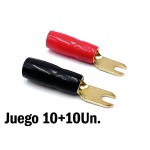 Radiovox Terminal Horquilla Oro Awg 8 - 10,52mm2. To.M3 RDV-GPV-14