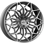 Llanta Antera A105 Moon Grey Diamond 11.5x23" 5x120 ET42 CB66.6