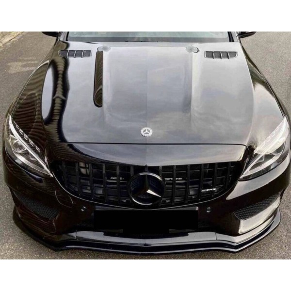 Capó Mercedes W205 2014-2020 GT Look C63 Aluminio - Image 6