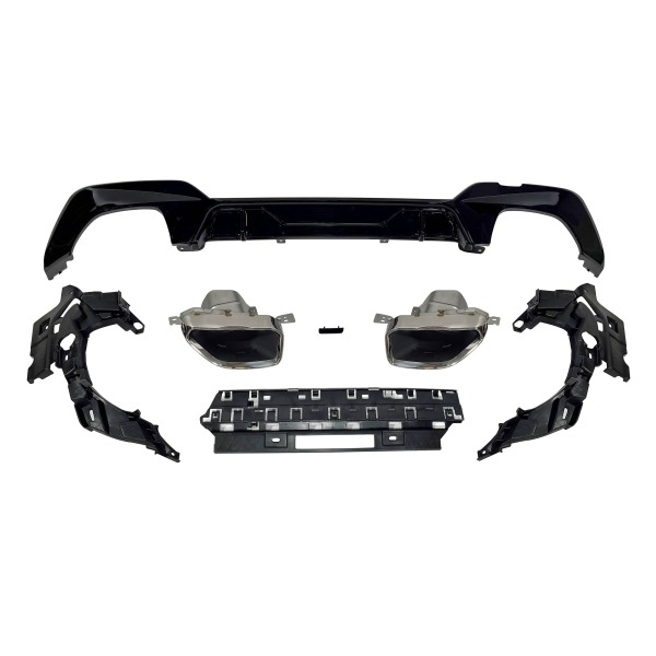 Difusor Trasero BMW G20 / G21 340 Look M Performance Brillante Negro