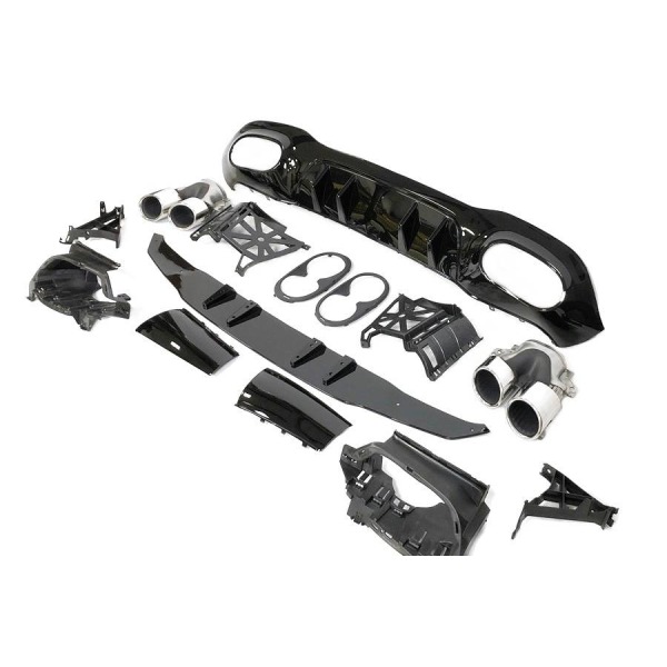 Difusor Trasero Mercedes V177 Look AMG A45 4 Puertas - Image 2