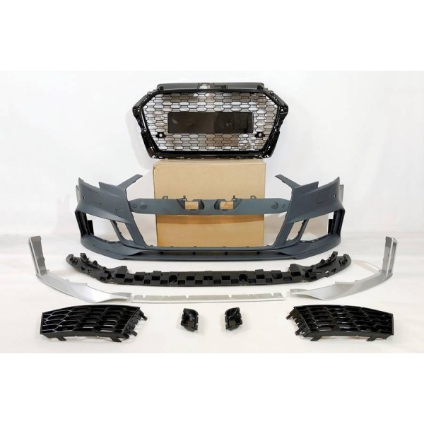 Paragolpes Delantero Audi A3 2016-2019 Sportback Look RS3 - Image 2