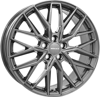 1597 Llanta Monaco GPX Anthracite Dark 8.0×19" 5×108 ET45 CB70.1 - Imagen 1