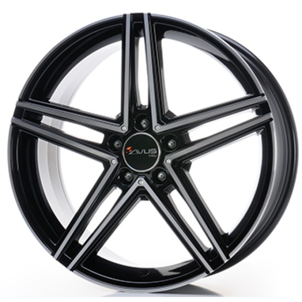 Llanta Avus AC-515K Gloss Black / Polished 9.5x19" 5x112 ET35 CB66.6