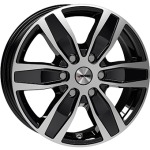 Llanta Autec QUANTRO Gloss Black / Polished 6.5x16" 6x139.7 ET56 CB92.3