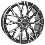 Llanta Monaco Wheels GP15-FF Gloss Black / Polished 8.0x19" 5x130 ET42 CB66.4