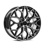 Llanta 1AV ZX12T Gloss Black & Polished 8.0x18" 5x160 ET50 CB65.1