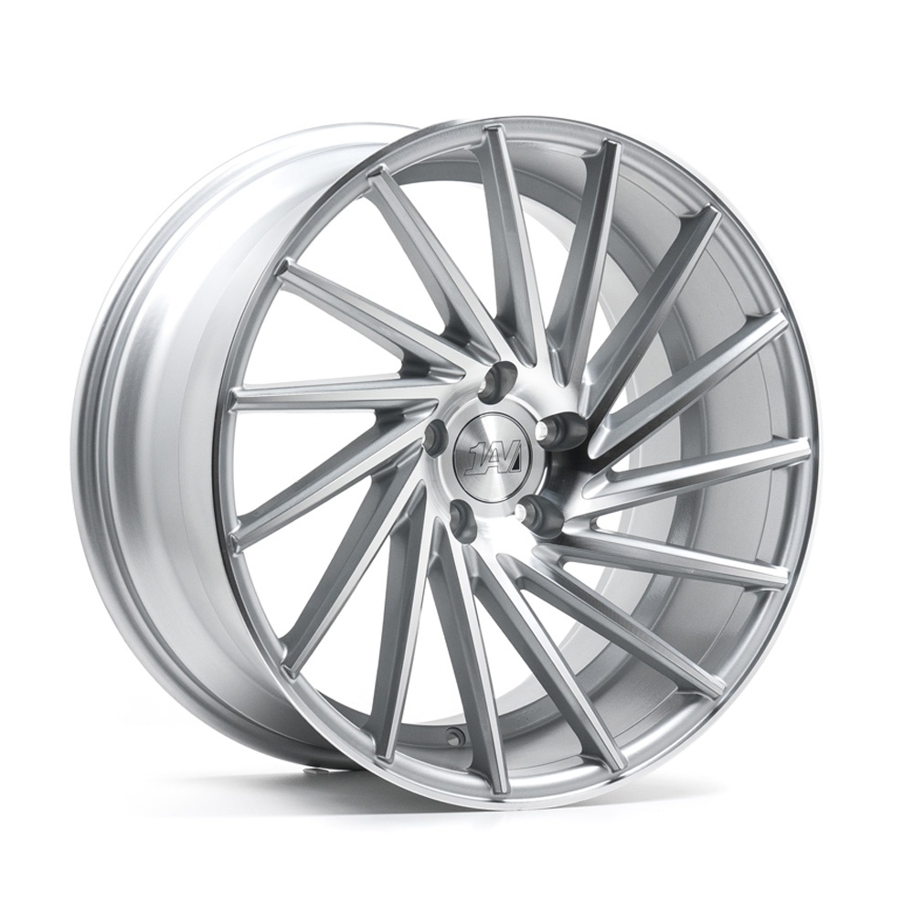 1av-zx1-sp-ds Llanta 1AV ZX1 Gloss Silver & Polished 8.5x19" BLANK ET40 CB72.6-74.1 - Imagen 1