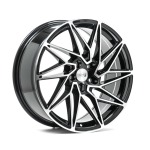 Llanta 1AV ZX10 Gloss Black & Polished 8.0x18" 5x120 ET40 CB72.6