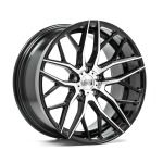 Llanta 1AV ZX11 Gloss Black & Polished 8.5x20" 5x120 ET35 CB72.6