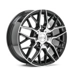 Llanta 1AV ZX11T Gloss Black & Polished 8.0x18" 5x160 ET50 CB65.1
