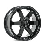 Llanta 1AV ZX6 Gloss Black 8.5x18" BLANK ET40 CB72.6-74.1