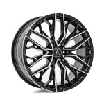 Llanta Axe Design EX48T Gloss Black & Polished 8.0x18" 6x120 ET45 CB72.6-74.1