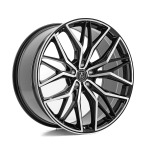 Llanta Axe Design EX55 Gloss Black & Polished 10.0x20" BLANK ET30-45 CB72.6-74.1