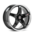 Llanta Lenso D1R Gloss Black & Polished 8.0x18" BLANK ET45 CB72.6-74.1