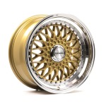 Llanta Lenso BSX Gloss Gold & Polished 7.5x17" BLANK ET35 CB73.1-74.1