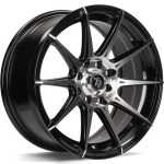 Llanta 79 Wheels SCF-F BFP - Black Front Polished 7.0x15" 4x100/114.3 ET35 CB67.1