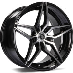 Llanta 79 Wheels SV-A BFP - Black Front Polished 8.0x18" 5x114.3 ET40 CB73.1