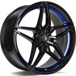 Llanta 79 Wheels SV-A BGBIL - Black Glossy Blue Inner Lip 8.0x18" 5x120 ET30 CB72.6