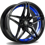 Llanta 79 Wheels SV-A BGBIL - Black Glossy Blue Inner Lip 9.0x18" 5x120 ET35 CB72.6