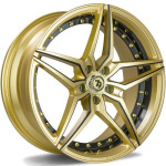 Llanta 79 Wheels SV-AR GBLMB - Gold Black Lip Milled Black 8.5x19" 5x112 ET35 CB66.5