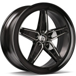 Llanta 79 Wheels SV-Y BGEP - Black Glossy Edges Polished 9.0x20" 5x112 ET35 CB66.6
