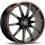 Llanta 79 Wheels MF.7 BGR - Black Glossy Red 10.0x22" 5x130 ET30 CB84.1