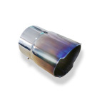 Fox Exhaust Color de la cubierta: cubierta de tubo de escape de 100 mm con tornillos prisioneros para tubo de escape Ø90 - Longitud: 150 mm