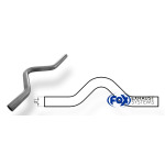 Fox Exhaust Curvatura del tubo del eje sin expandir - d1Ø 76 mm Longitud: ~650 mm