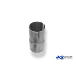 Fox Exhaust Casquillo simple - Longitud: 120 mm d1 = 45 mm exterior / d2 ranurado interior = ... variable (debe especificarse - d2 puede ser como máximo d1 +/- 10 mm)