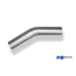 Fox Exhaust Codo universal para tuberías de 30° sin expandir - d1Ø 55 mm Longitud de la pata L1: aprox. 95 mm - Radio: 66 mm