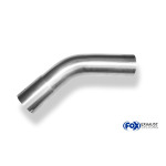 Fox Exhaust Codo universal para tuberías de 45° ensanchado - d1Ø 63 mm Longitud de la pata L1: aprox. 90 mm - Radio: 94,5 mm