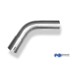Fox Exhaust Codo universal para tuberías de 60° ensanchado - d2Ø 60 mm Longitud de la pata L1: aprox. 125 mm - Radio: 100 mm
