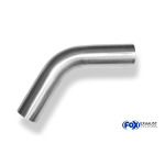 Fox Exhaust Codo universal de 60° para tuberías, sin expandir - d1Ø 60 mm, longitud de la pata L1: aprox. 125 mm - radio: 100 mm