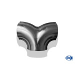 Fox Exhaust Conector en T 70/63 de 70 mm de diámetro interior a 2 x 63 mm de diámetro interior - Material 1:4301