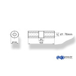 Fox Exhaust Silenciador redondo universal sin adaptador, con cámara - Desviación 390 Ø 125 mm, d1Ø 76 mm (exterior), Longitud: 420 mm