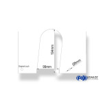 Fox Exhaust Plantilla Audi A2 para 1x90 mm. Se suministra impresa en papel (A3).
