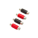 Kipus Conectores RCA hembra-hembra (2rojos,2 negros) RC-22 H