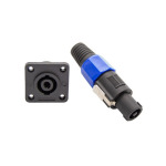 Kipus Conectores speakon de 4 polos.1 macho y 1 hembra SP-422