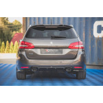 Maxton Design Faldón trasero + embellecedores de escape de imitación Peugeot 308 SW Mk2