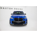 Maxton Design Divisor frontal de fibra de carbono preimpregnada para BMW X5 M-Pack G05 Facelift