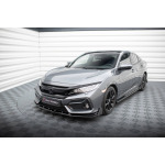 Maxton Design Divisor frontal + aletas para Honda Civic Sport Mk 10