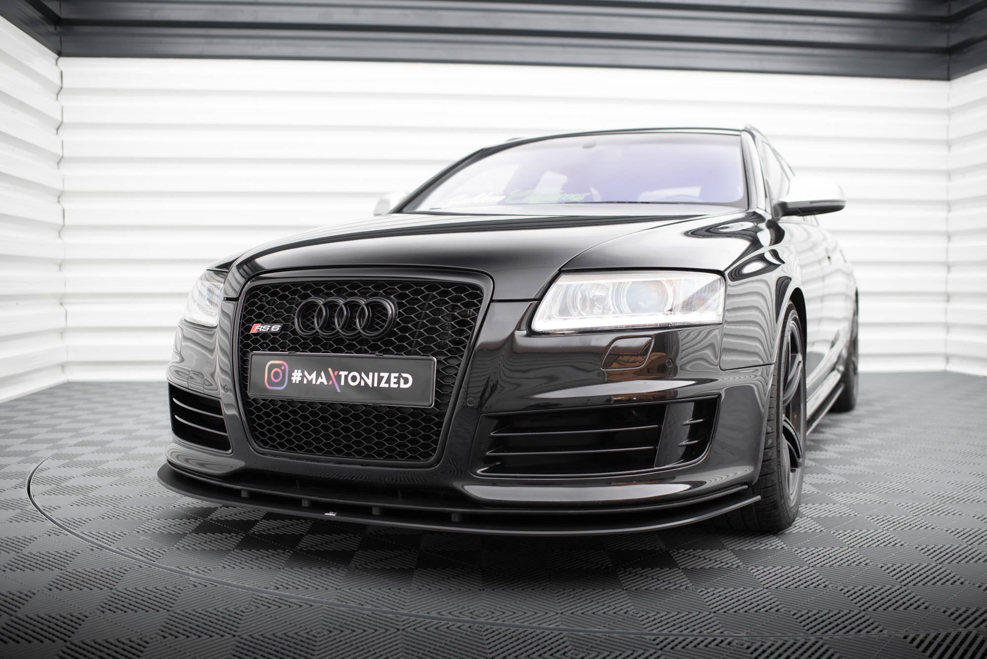 pol_pl_Splitter-Przedni-Street-Pro-Audi-RS6-Avant-C6-18411_5_9d5d3d55-dc13-44fe-be9d-0684e5b8f65c Maxton Design Divisor frontal Street Pro para Audi RS6 Avant C6 - Imagen 1