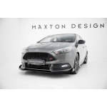 Maxton Design Splitter delantero Street Pro + aletas para Ford Focus ST Mk3 Facelift